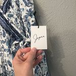 Japna Japan White and Blue floral bohemian jumpsuit Photo 7