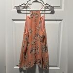 Source Unknown Boutique Plush Pink Floral Blouse Large Photo 5