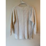 The Limited VTG Hand Knit Sweater Womens Medium Cream Ramie Cable Chunky Winter Photo 1