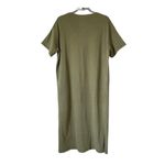 Madewell  Oversized Pocket 100% Cotton T-Shirt Dress in Kale Green Size XS Photo 3