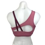 Gymshark Pink Strappy Asymmetric One Shoulder Fitness Activewear Sports Bra XS Photo 1