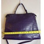 Adrienne Vittadini  crossbody w w stra purple leath Photo 2
