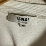 AGOLDE Aiden Solid White Organic Cotton Cropped Short Sleeve Crewneck Tee XS Photo 9