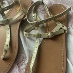 Old Navy  beige and gold studded sandals Photo 1