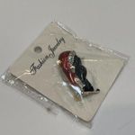 NWT Penguin Bird In Santa Hat Brooch Pin Enamel / Rhinestone Christmas Holiday Photo 6