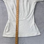 Lululemon Womens Gray V-Neck Long Sleeve Top Size 6 Wundermost Nulu Yoga Shirt Photo 4