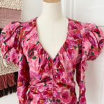 Isabel Marant Mirnao Floral Top Pink Size 8 NWT Photo 2