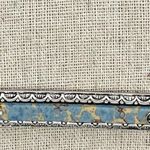 Chico's  Silver Tone Chain Blue Bar Pendant Double Clasp Layering Necklace 20" ✨ Photo 4