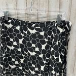 Max Studio Black Floral Semi Sheer Faux Wrap High Low Midi Skirt Ruffle Photo 2