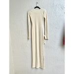 Lovers + Friends NWT  Long Sleeve Open Side Calliope Maxi Dress Cream White Small Photo 6