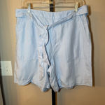 Soft Surroundings Soft‎ Surroundings Ojai Linen Blend 7" Shorts Blue Size Medium Photo 2
