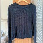 Hollister  Dark Blue Cable Knit Sweater Photo 0
