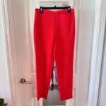 Rachel Comey  Textured Slim Pants – Size 8 – Bright Red Photo 1