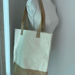 NEW! Canvas Shopping Bag Tan Photo 2