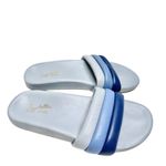 Seychelles  Sandals Size 7‎ Leather Low Key Blue Bright Open Toe Slides Photo 1