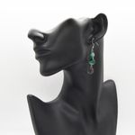Jade Stone Earrings Green Photo 3