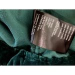 Free People Annalise Mini Skirt SEXY ACADEMIA Dark Teal Velvet Size 0 XS Photo 5