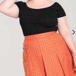 Hell Bunny Orange & Black Check Zora Skirt NWT | 2XL | Photo 4