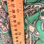 Belle By Kim Gravel Womens Capri Pants Size 1XP Boho Paisley Floral Drawstring Green Photo 8