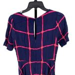 HD in Paris Anthropologie HD in Paris Size 2 Striped Pane Midi Dress Blue and Pink Photo 8