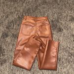 Aritzia Melina Brown Leather Pants Size 00 Photo 3