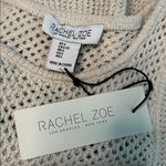 Rachel Zoe  Crochet Bodycon Maxi‎ Dress Metallic Tan Size Large Photo 13