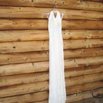 DB Studio Stretch Lace Halter Neck Gown White Size 14 Photo 6