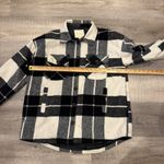 Thread and Supply Plaid Button Down Long Sleeve Shirt Jacket Black Women's Med Photo 5