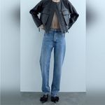 ZARA  Women's Black Heels with Bow Accent Slingback Sz 39 (8.5) Photo 2