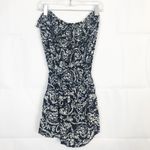 5th & Love Floral Ruffle Strapless Romper Size S Blue Photo 2