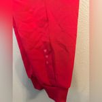 Heart soul  Cherry Red V-Neck Scrub Top and Jogger scrub pants Photo 3