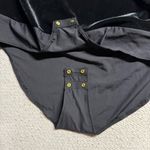 J.Crew Vintage Black Velvet Velour Long Sleeve Women's Bodysuit Size XLarge NWT Photo 1