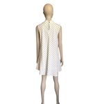 Chico's  White and Black Patterned Tunic Tank Top Photo 3