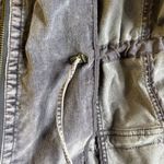 J.Jill  Stretch Utility Jacket Adjustable Waist 2XL Grey Purple Cotton Pockets Photo 6