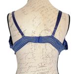 Dereon Womens Bra 52D Blue White Pin Striped Bow Underwire Unpadded Beyonce NWT Size undefined Photo 6