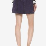 Hot Topic Purple Acid Wash Denim Mini Skirt Photo 3