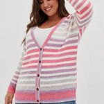 Torrid  size 0 multi‎ colored striped cardigan Photo 0