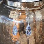 Sterling Silver Exquisite  Crystal Dangling earrings Photo 0