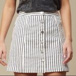 Altar'd State Black And White Striped Skirt Photo 0