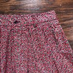 Gap • pink fall floral cotton mini skirt ditsy low rise pleated Y2K Photo 2
