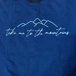 Gildan Navy Sweatshirt “Take Me to the Mountains” Photo 1