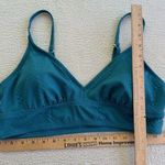 Freshwater Bikini Banded Long Top Sz XL Adjustable Strap Teal Snakeskin Texture Photo 10