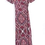 Darlove Jones  Maxi Wrap Dress Pink Magenta M Photo 0