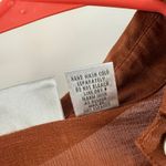 Chico's Vintage Chico’s Silk Linen Blend Shirt Size Small Button Down Brown Rust Light Photo 3