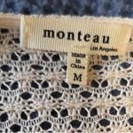 Monteau  Cream Crochet Vest Photo 1