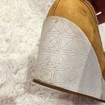 Timberland  skipher Leather Mule Wedge Heels‎ Wheat Tan White 8 Photo 7