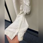 VTG Diadora Track Jogger Pants White Casual Athletic Streetwear Athleisure SZ S Photo 2