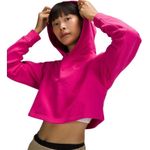 Lululemon All Yours Cropped Terry Hoodie Sonic Pink Plus Size 18 NWT Photo 0