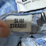 BDG Grunge Size 26 Straight Leg Distressed Pale Blue Jeans Photo 13