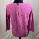 Dana Buchman pink cheetah print short sleeve sweater woman’s size large Photo 8